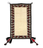 Navajo Double Saddle Blanket c. 1950-60s, 50.25" x 29.25"