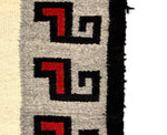 Navajo Double Saddle Blanket c. 1950-60s, 50.25" x 29.25"