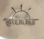 Weaver Selina (b. 1945) - Hopi - Contemporary Sterling Silver Overlay Post Earrings, 1.375" x 1"