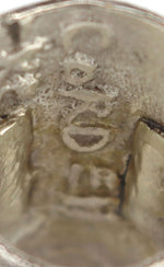 Cordell Pajarito - Santo Domingo (Kewa) - Silver Tufacast Ring c. 2025, size 7