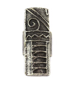 Cordell Pajarito - Santo Domingo (Kewa) - Silver Sandcast Ring with Pictorial Design c. 2025, size 8.5