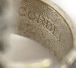 Cordell Pajarito - Santo Domingo (Kewa) - Silver Sandcast Ring with Pictorial Design c. 2025, size 8.5
