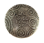 Joel Pajarito - Santo Domingo (Kewa) - Contemporary Turquoise and Silver Tufacast Seed Jar with Dragonfly Design, 1" x 1.75"