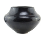 Attributed to Maria Martinez (1887-1980) San Ildefonso Black Jar c. 1920s, 9" x 13"
