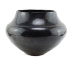 Attributed to Maria Martinez (1887-1980) San Ildefonso Black Jar c. 1920s, 9" x 13"