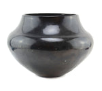 Attributed to Maria Martinez (1887-1980) San Ildefonso Black Jar c. 1920s, 9" x 13"