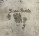 Jason Takala, Sr. - Hopi - Contemporary Sterling Silver Overlay Bracelet with Pictorial Design, size 7