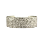 Jonathan McKinney - Acoma/Celtic - Contemporary Silver Bracelet with Textured Design, size 6.25