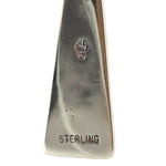 Elmer Satala (b. 1968) - Hopi - Contemporary Sterling Silver Overlay French Hook Earrings with Person Pictorial, 2.5" x 0.5"