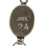 Joel Pajarito (b. 1984) - Santo Domingo (Kewa) - Contemporary Spiny Oyster and Silver Tufa Cast French Hook Earrings with Corn Pictorial, 3.125" x 0.625"