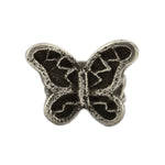 Noah Pajarito - Santo Domingo (Kewa) - Contemporary Silver Tufa Cast Butterfly Ring, size 5