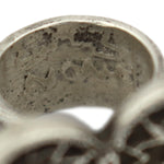 Noah Pajarito - Santo Domingo (Kewa) - Contemporary Silver Tufa Cast Butterfly Ring, size 5