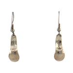 Alfred Seaweed (1949-2020) - Kwakiutl First Nations - Silver Engraved Spoon Pendant and French Hook Earrings Set c. 1990s