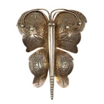 Navajo - Silver Butterfly Pin c. 1950s, 3.375" x 2.5"