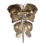 Navajo - Silver Butterfly Pin c. 1950s, 3.375" x 2.5"