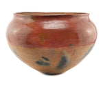 San Juan Redware Jar with Fire Clouds c. 1900s, 10.625" x 15.5"