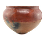 San Juan Redware Jar with Fire Clouds c. 1900s, 10.625" x 15.5"