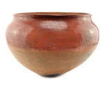 San Juan Redware Jar with Fire Clouds c. 1900s, 10.625" x 15.5"