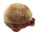Hopi Polacca Polychrome Canteen with Kachina Pictorial c. 1880s, 8" x 9.75" x 11.75"