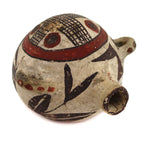 Laguna Polychrome Canteen c. 1900-10s, 3.5" x 4.25" x 4.5"