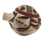 Laguna Polychrome Canteen c. 1900-10s, 3.5" x 4.25" x 4.5"