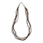Santo Domingo (Kewa) - 6-Strand Pen Shell Heishi Necklace c. 1960s, 26" length