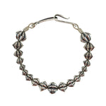 Kyle-Lee Anderson - Navajo - Contemporary Sterling Silver Beaded Bracelet, size 8.75 (J16005)