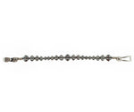 Kyle-Lee Anderson - Navajo - Contemporary Sterling Silver Beaded Bracelet, size 8.75 (J16005)