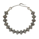 Kyle-Lee Anderson - Navajo - Contemporary Sterling Silver Beaded Bracelet, size 8.25 (J16007)