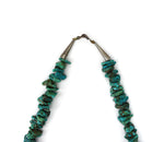 Navajo Turquoise Nugget Necklace c. 1960-70s, 25" length (J15007-011)