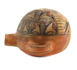 Nampeyo of Hano (1859-1942) - Hopi Polychrome Canteen with Kachina Pictorial c. 1880-1900s, 7.25" x 10.5" x 9.75"