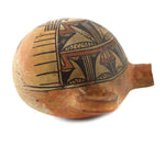 Nampeyo of Hano (1859-1942) - Hopi Polychrome Canteen with Kachina Pictorial c. 1880-1900s, 7.25" x 10.5" x 9.75"