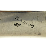 Navajo Arts and Crafts Guild Silver Bracelet with Stamped Designs c. 1940s, size 6.5