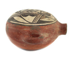 Zia Polychrome Canteen c. 1900s, 4.5" x 8" x 7.5"