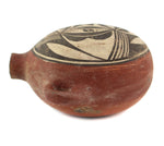 Zia Polychrome Canteen c. 1900s, 4.5" x 8" x 7.5"