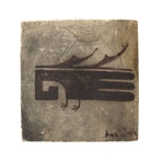 Awa Tsireh (1898-1955) - San Ildefonso Pottery Tile c. 1920s, 6.5" x 6.25"