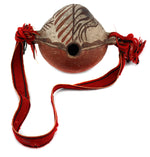 Zuni Polychrome Canteen with Bird Pictorials c. 1870s, 5.25" x 7" x 6"