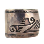 Hopi - Silver Overlay Bracelet c. 1940-50s, size 7