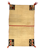 Navajo Double Saddle Blanket c. 1900s, 54.75" x 34.5"