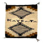 Navajo "Kayenta" Pictorial Rug c. 1940s, 29.5" x 28"