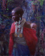 Susan Lyon - Maasai Mother and Baby - Elizabeth S. Daly Memorial Award American Impressionist Society 2024 Winner First Place Mondern Impressionist Magazine July/August 2025