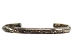 Navajo - Silver Bracelet with Stamped Design c. 1950s, size 6.5