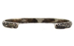 Navajo - Silver Bracelet with Stamped Design c. 1950s, size 6.5