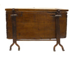 Spanish Colonial Wood Chest c. 1700s, 23.5" x 34.25" x 19.5"