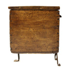 Spanish Colonial Wood Chest c. 1700s, 23.5" x 34.25" x 19.5"