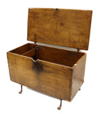 Spanish Colonial Wood Chest c. 1700s, 23.5" x 34.25" x 19.5"