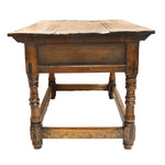 Spanish Colonial Wood Table with Drawers c. 1700s, 31" x 50.5" x 32.5"