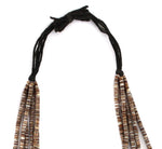 Santo Domingo (Kewa) - 6-Strand Heishi Necklace c. 1970s, 28.5" length