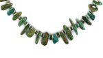 Santo Domingo (Kewa) - Turquoise Nugget and Clamshell Heishi Necklace c. 1960s, 26" length
