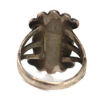 Navajo - Turquoise and Silver Ring c. 1950s, size 6.75
